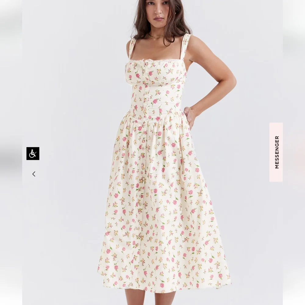 House of CB Tatiana Rose Print Midi Sundress - Picture 16 of 16